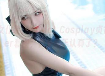 高清女仆装:Kitkat Cosplay贞德Alter套图,似乎过于认真了?