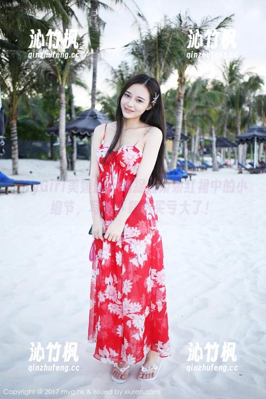 MyGirl美媛馆 - 捕捉潘娇娇红裙中的小细节，写真下载不买亏大了！